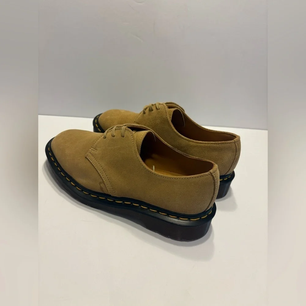 Dr. Martens 1461 Made in England Buck Suede Oxford Shoes Beige Size  Us 6 New